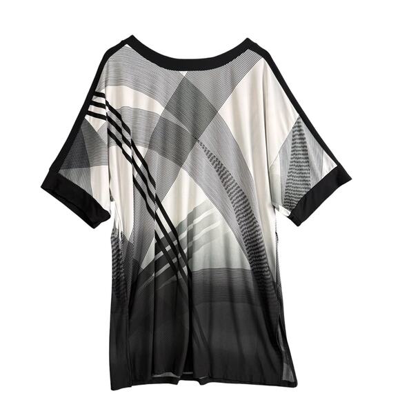 Chicos Travelers Tunic Top Women's Black Geometric Round Neck Zs /3 - Picture 10 of 13